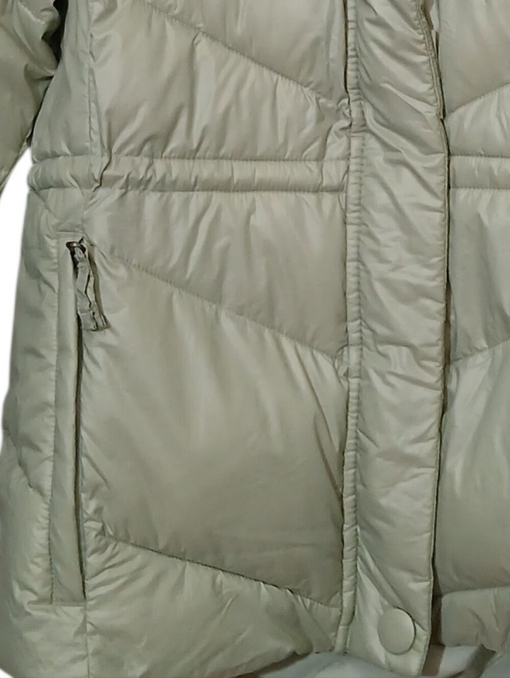 Columbia Insulated Puffer Jacket Peak to Park III With Removable Hood Sage Green - Picture 8 of 16